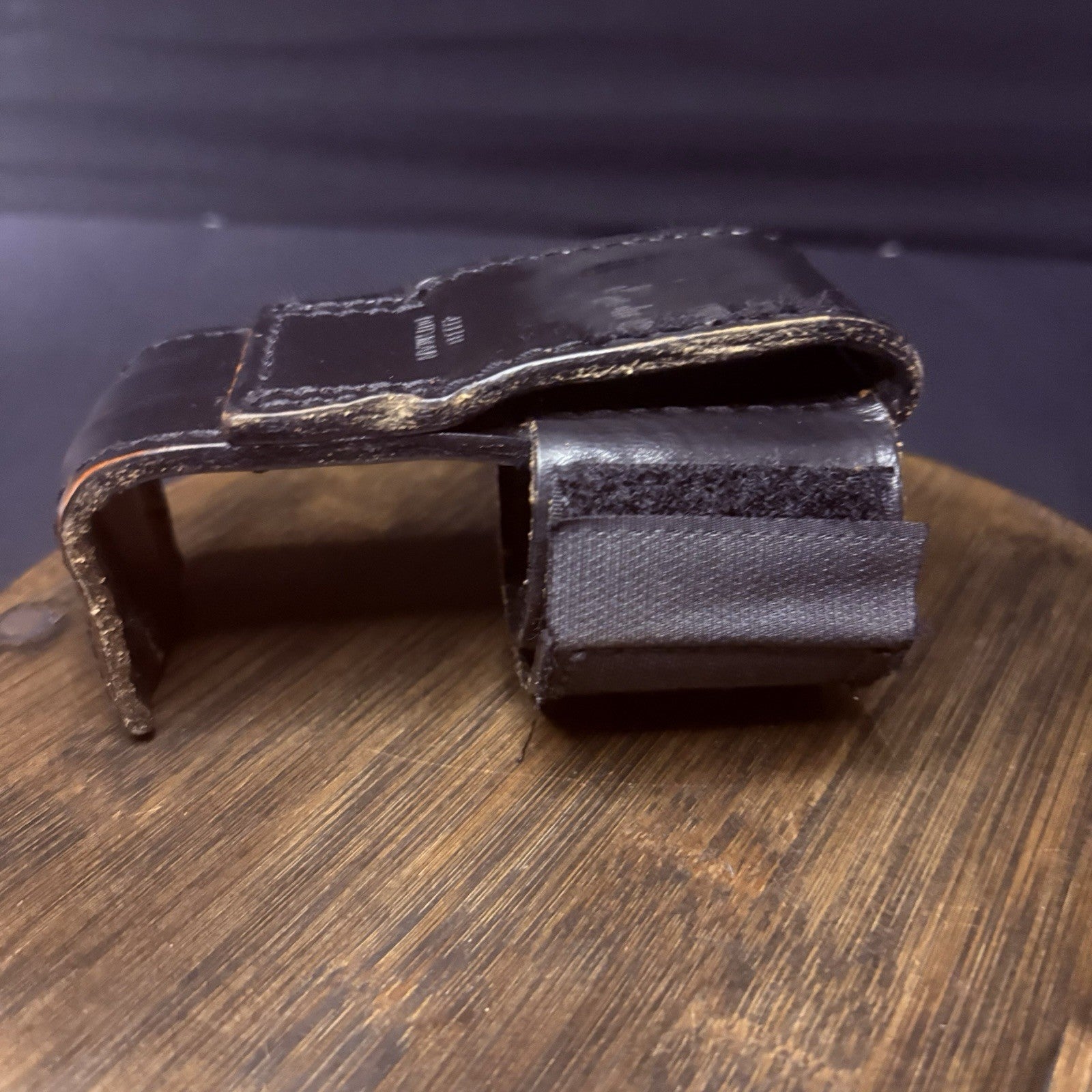 Dutyman Radio Pouch 4111 Plain Leather Steel Based Black Case, Holder8