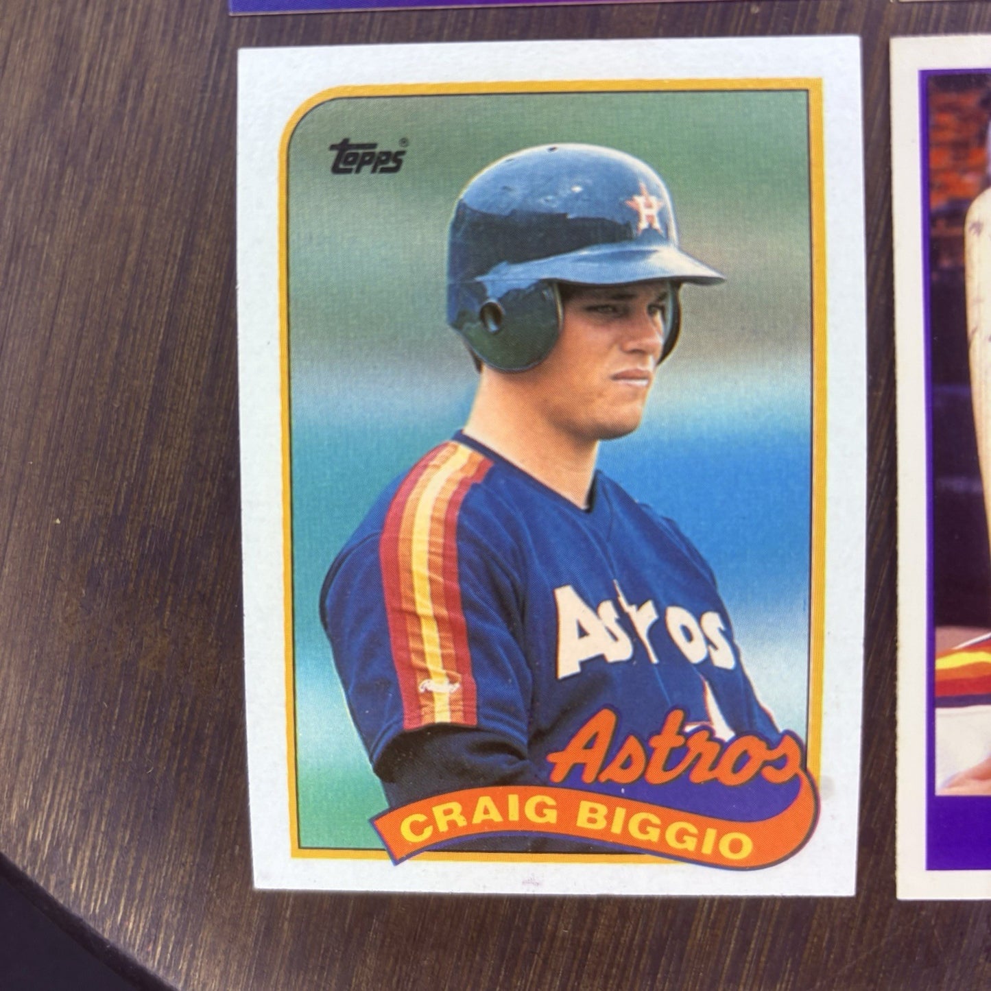 1989 Astros Craig Biggio & Cameron Drew Rookie (4) High Grade Trading Cards2