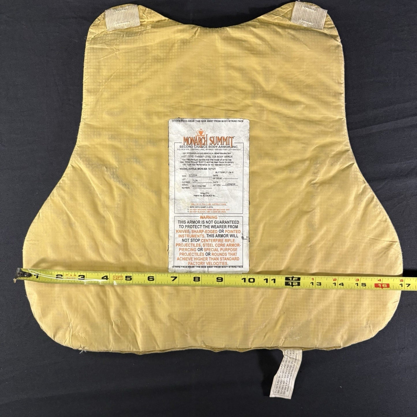 Second Chance 3A (IIIA) Bullet Proof Vest Size Small Concealable Body Armor16
