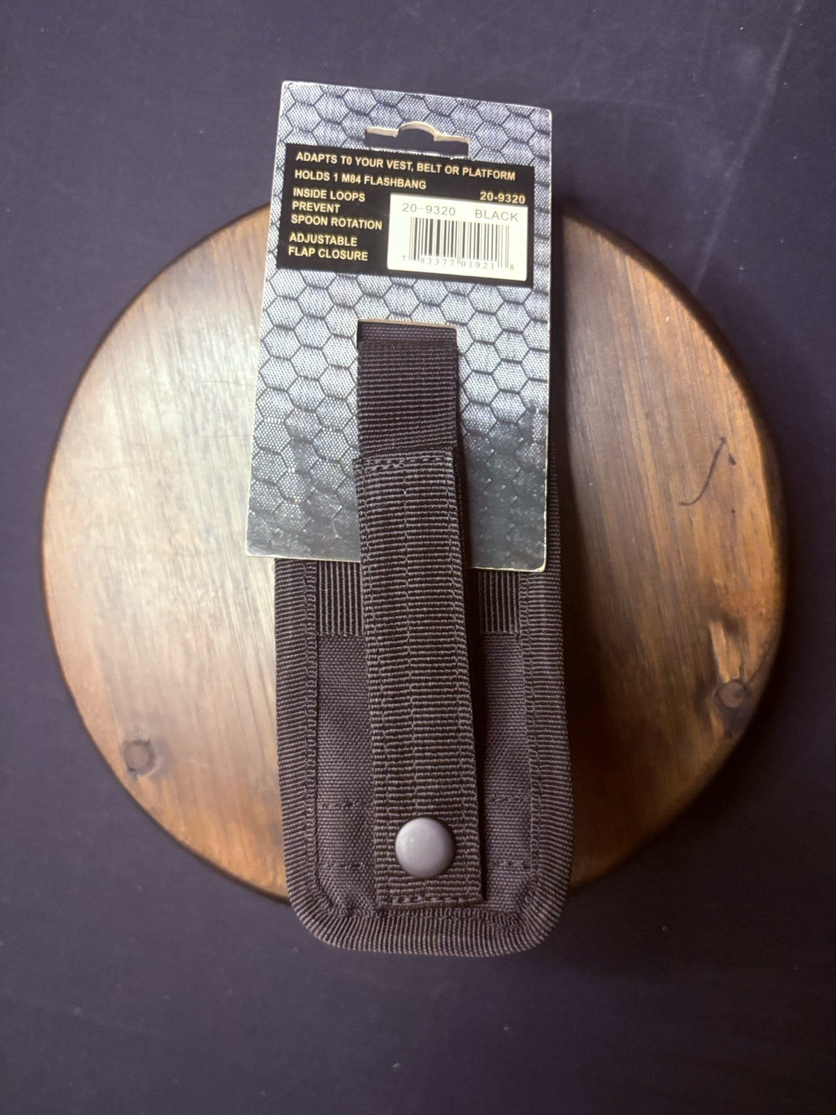 Voodoo Tactical M84 FlashBang Pouch Black Nylon W/Clip2