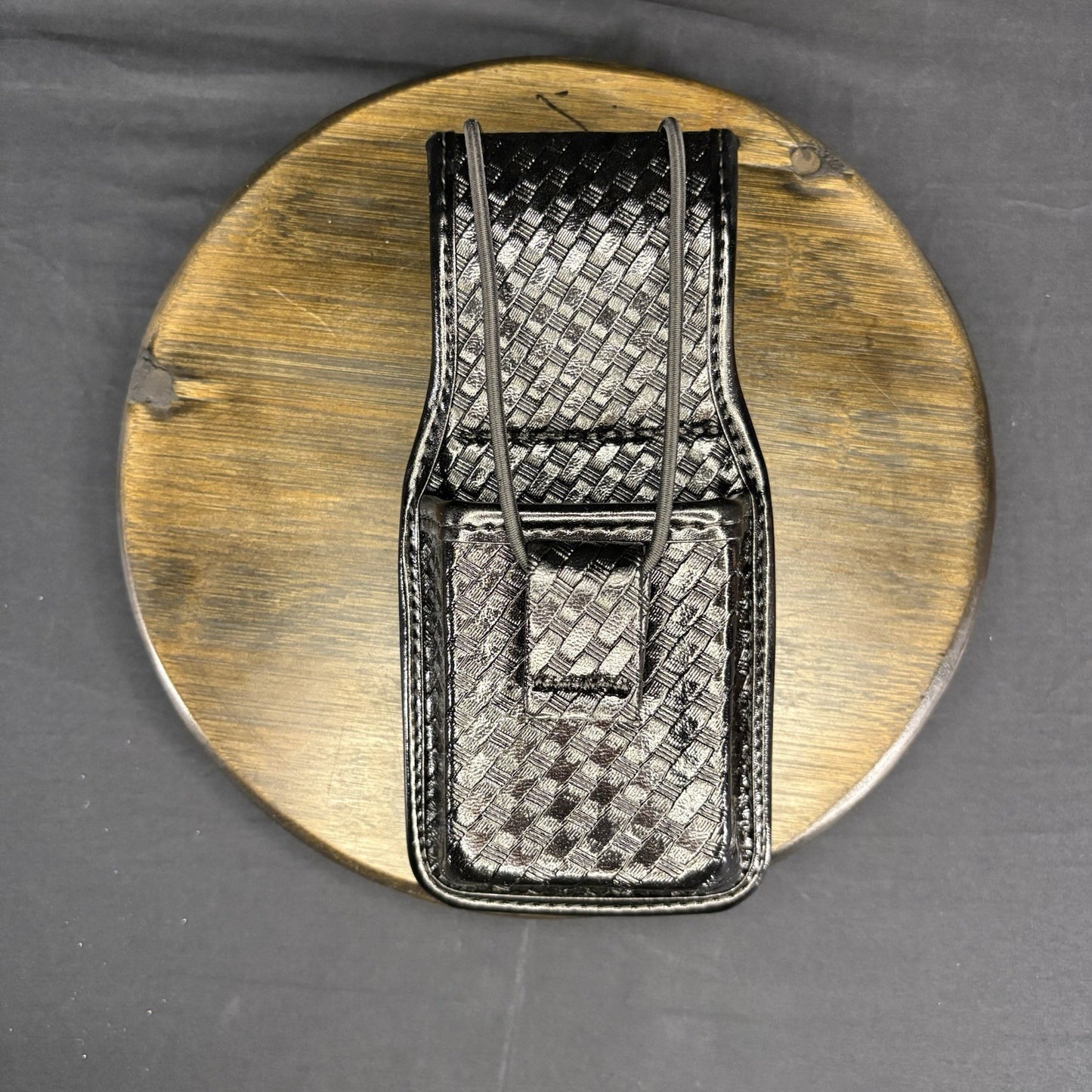 Bianchi Universal Radio Holder Swivel Back Accumold Elite Leather Basket Weave6