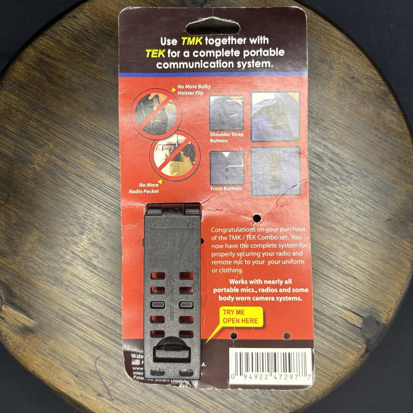 TEK Tactical Radio Klip Police Compatible with Most Radio w/clip1