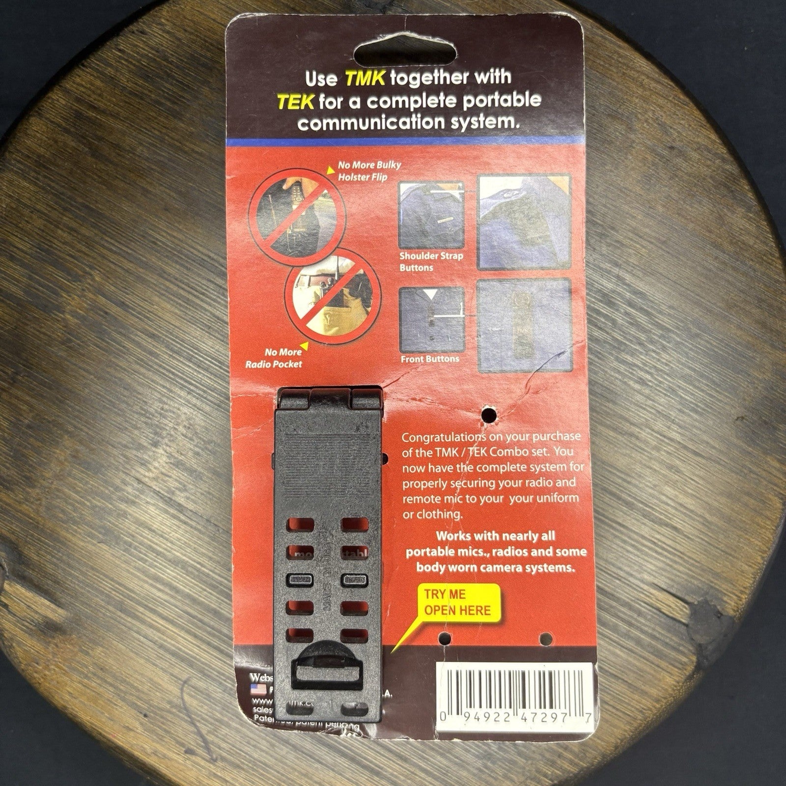 TEK Tactical Radio Klip Police Compatible with Most Radio w/clip1