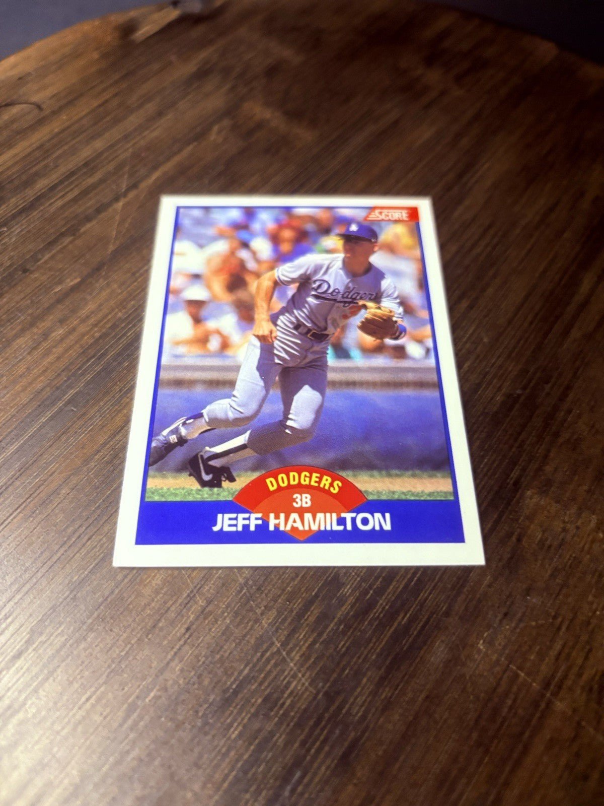 1989 Score Jeff Hamilton A Los Angeles Dodgers #570 High Grade Baseball Card2