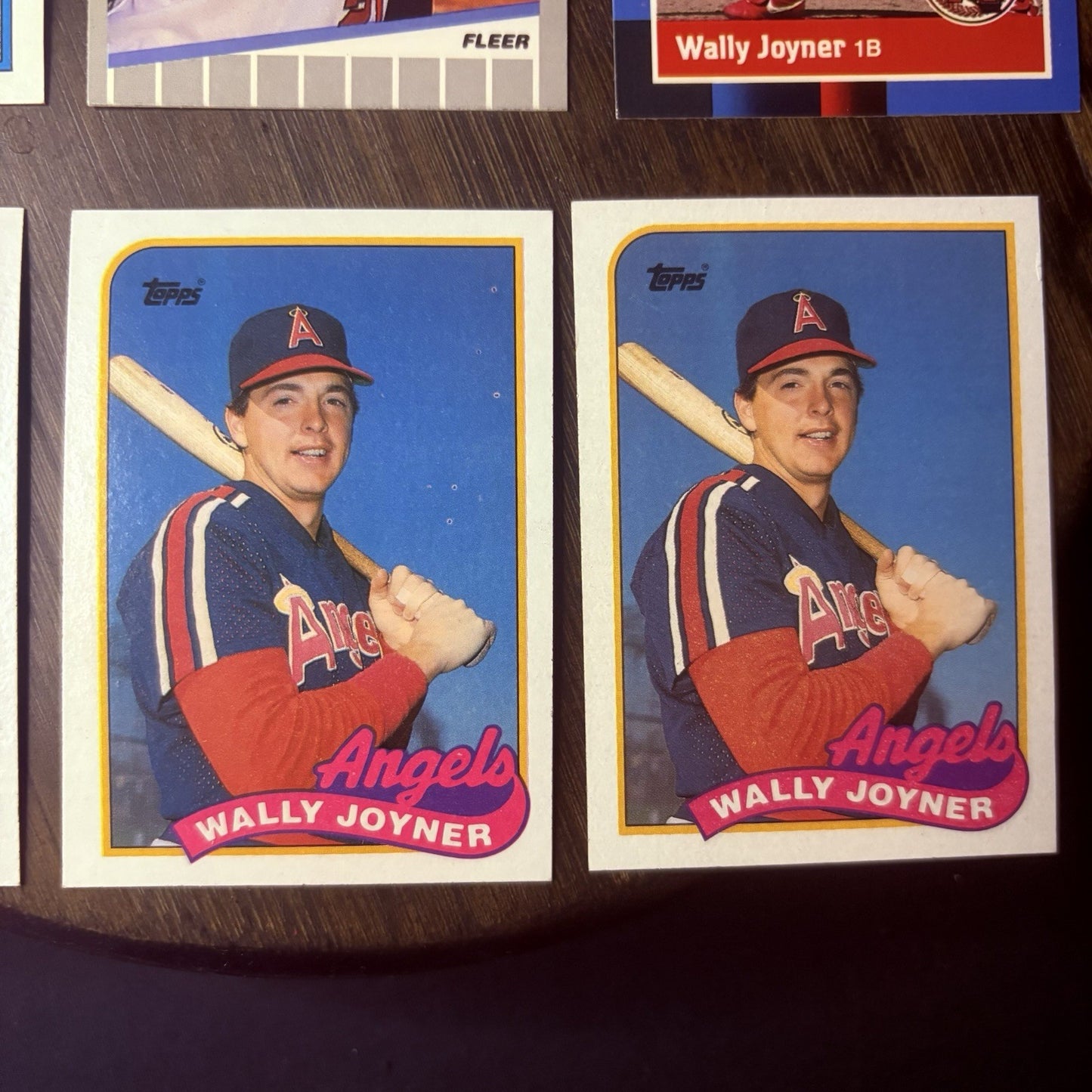 (LOT of 6) Wally Joyner 1989 Baseball cards #270, #420, #481, #110 Trading Card3