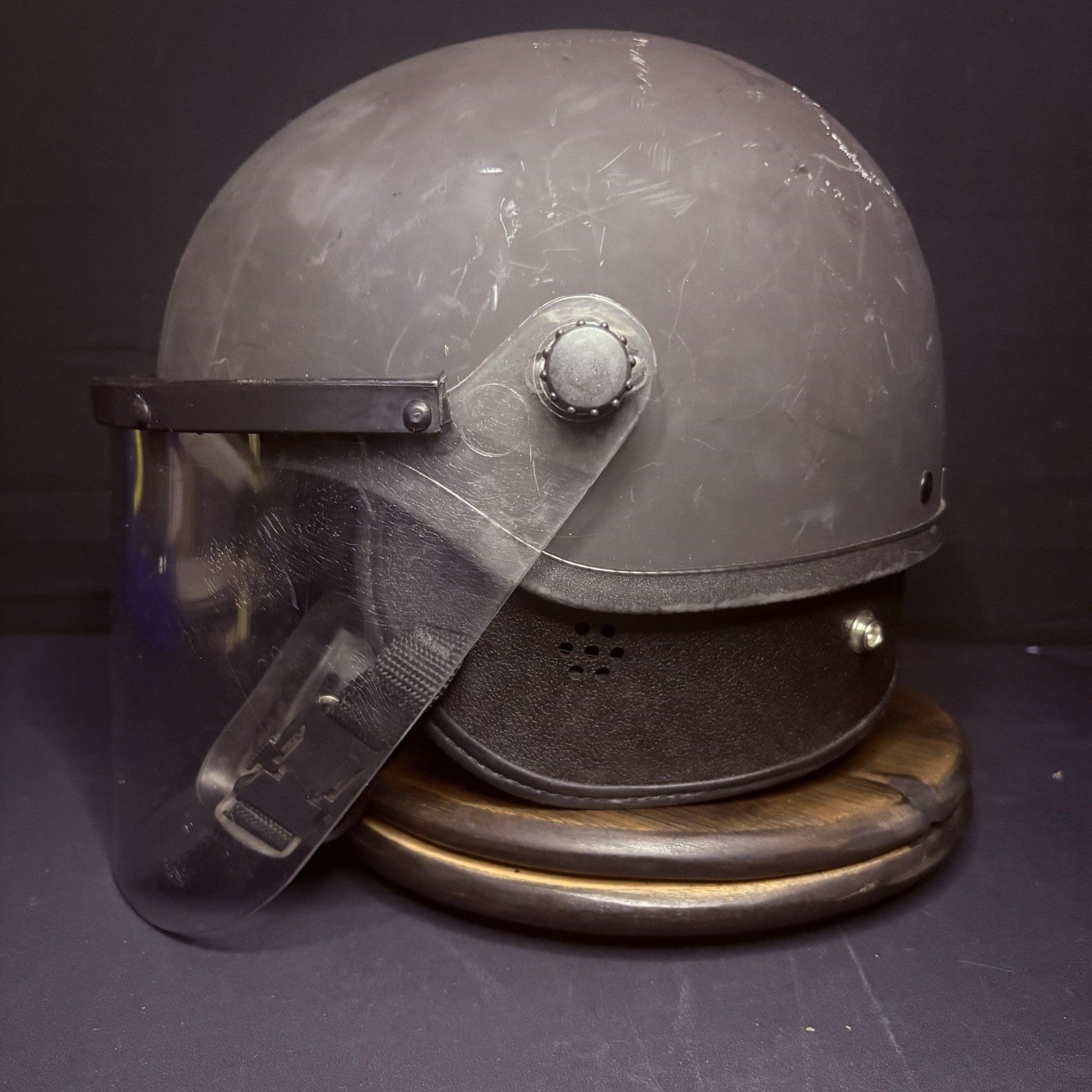 Police SWAT Riot Helmet Black (Universal Size) USA MADE w/ Removable Face Shield5