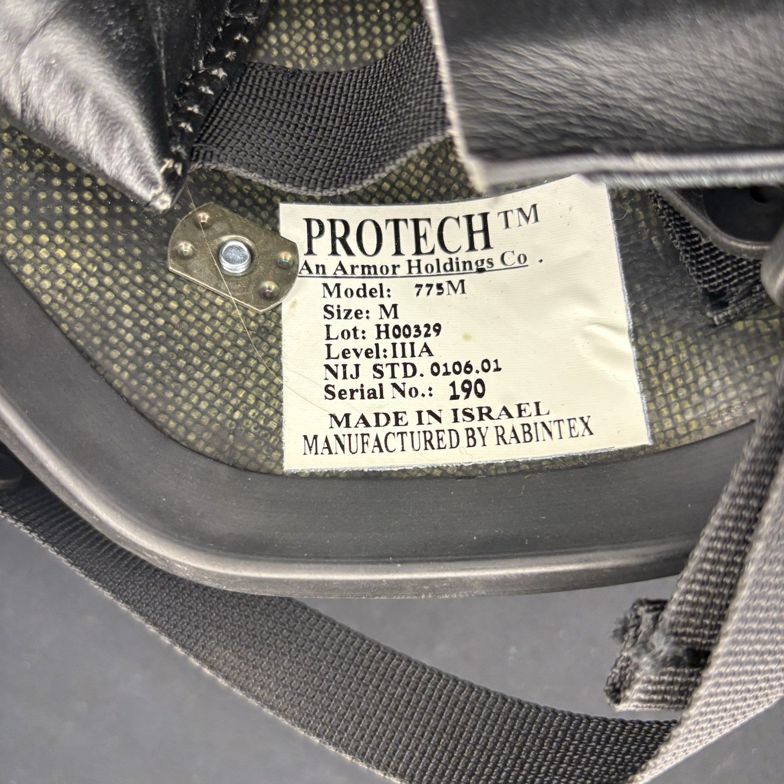 Protech Ballistic 3A(IIIA) Helmet Removable Face Shield Size Medium Bullet Proof16