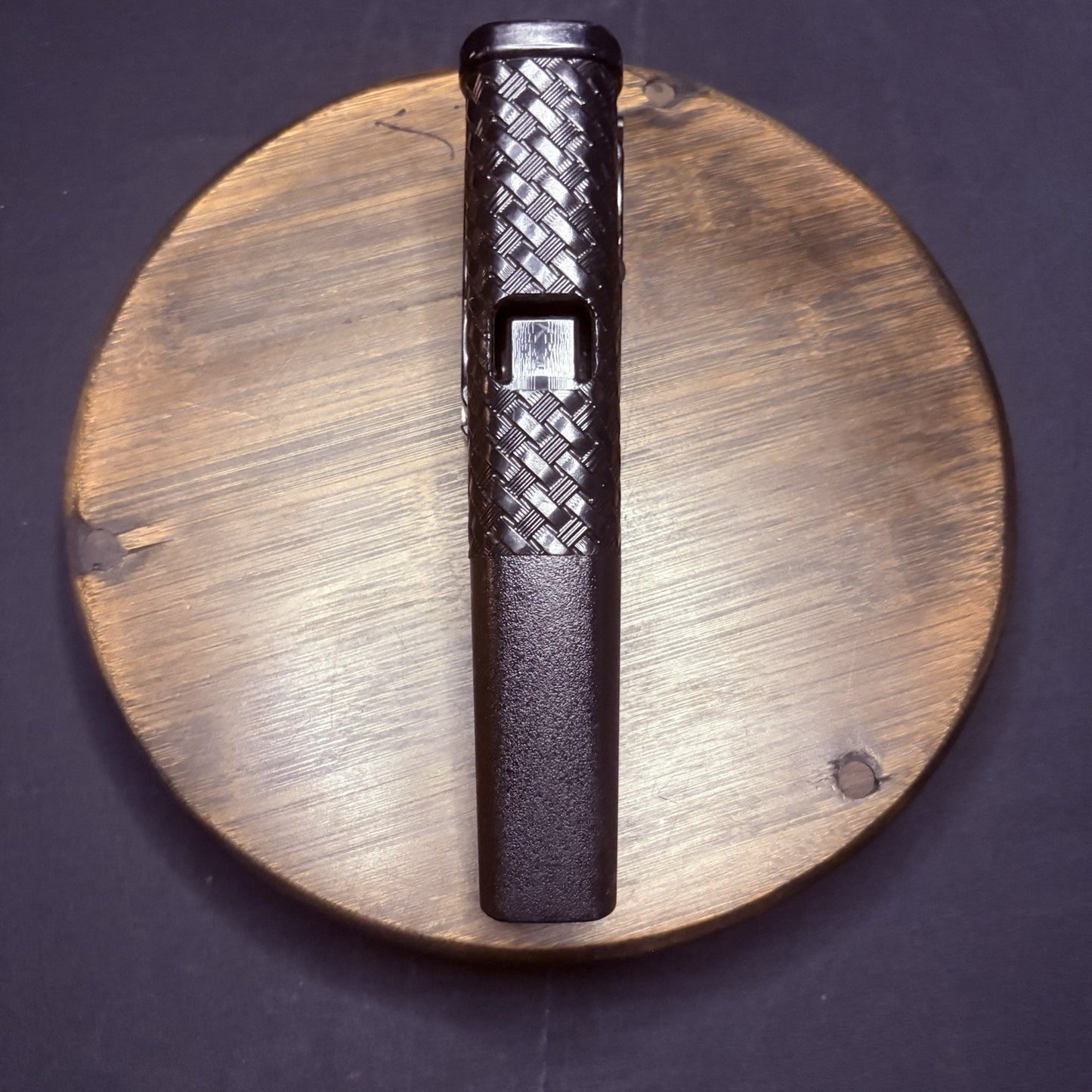 Monadnock Autolock Baton Holster/ Holder 360 Swivel Black Basketweave Polymer0