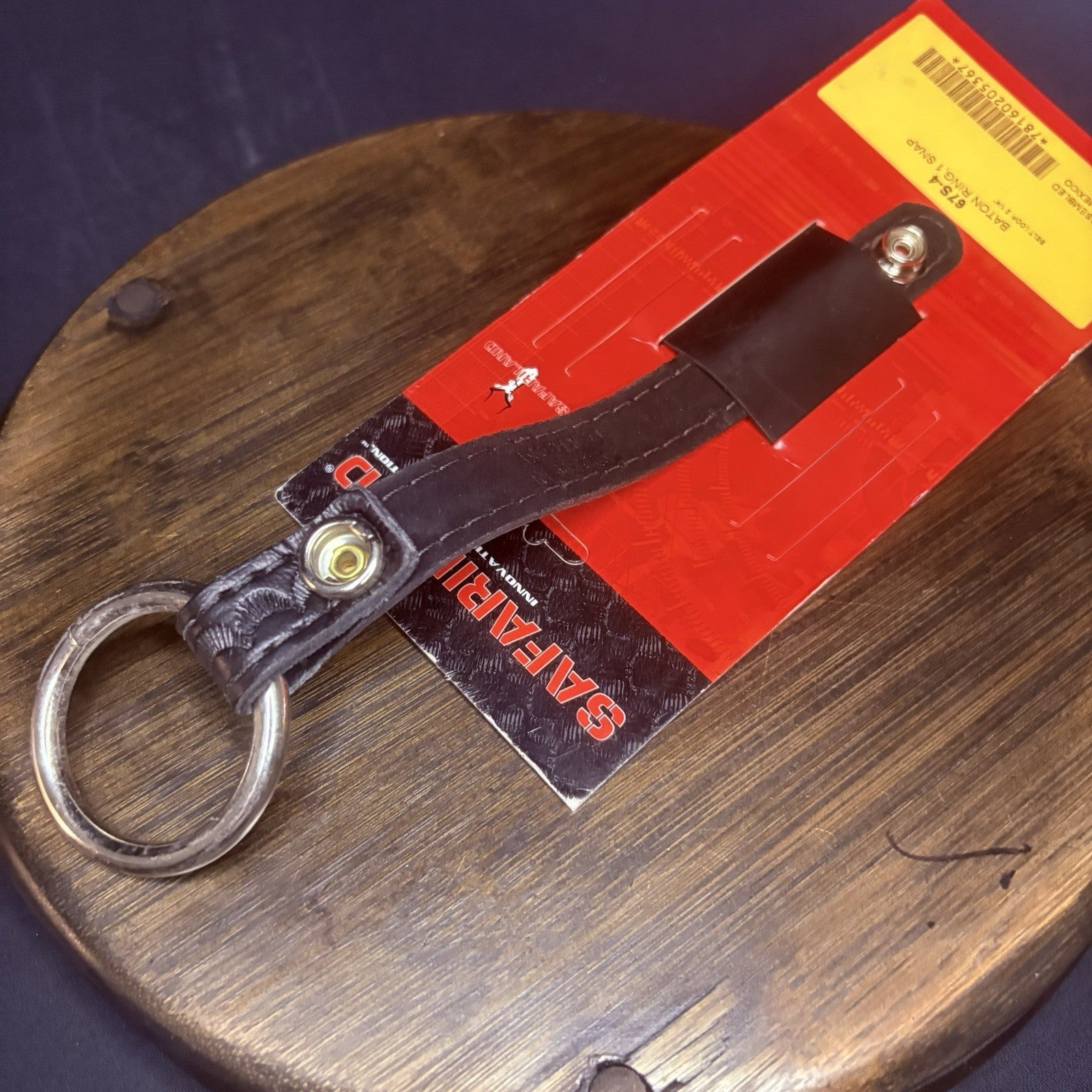 Safariland 67S Baton Ring Chrome Ring & Snap Black Basket Weave 2.25" Belt Loop5