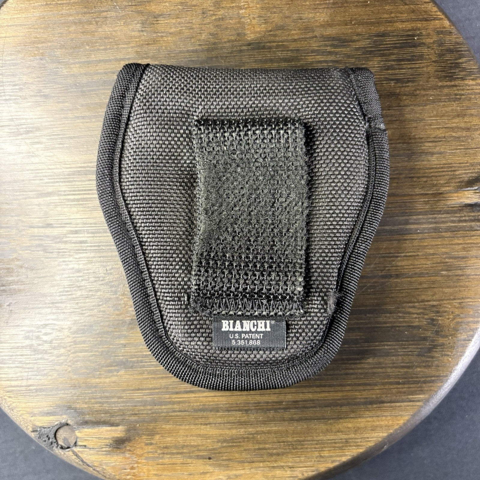 Bianchi AccuMold Covered  Handcuff Case - Hidden Snap - Nylon1