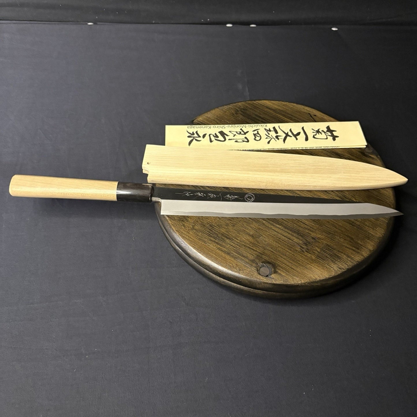 Kikuichi Japanese Chef Knife Kasumitogi Yanagi Sashimi Knife YKT24 9.5” or  24cm2