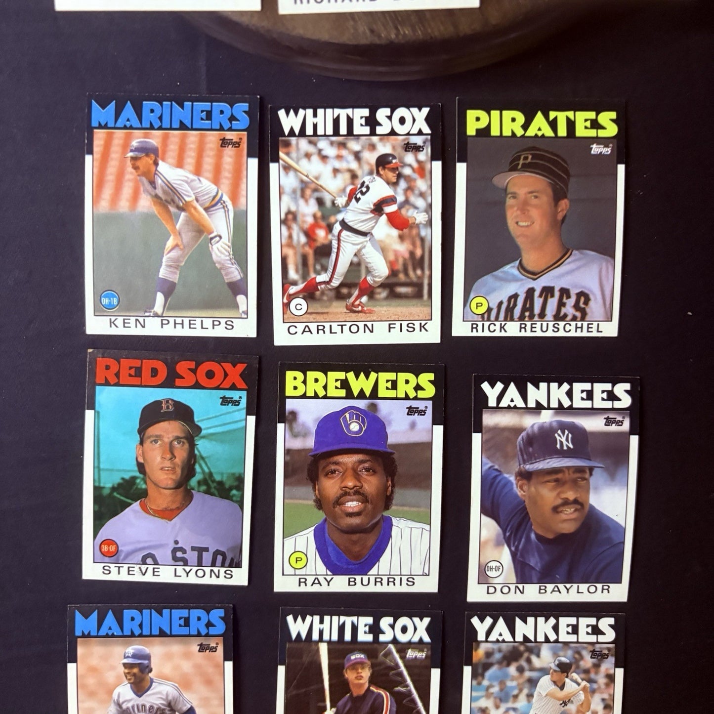 1986 Topps High Grade Baseball Cards.  15 card lot3