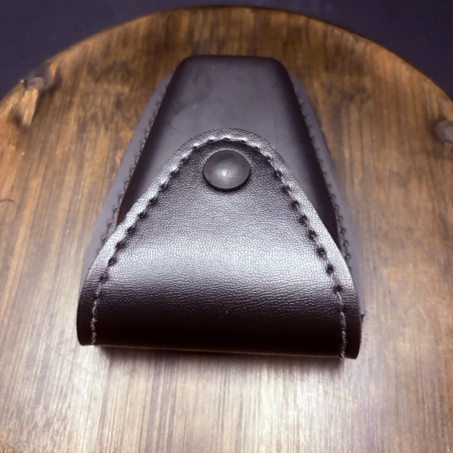 NEW Safariland 190 Handcuff Pouch Plain Black Leather Top Flap Black Snap6