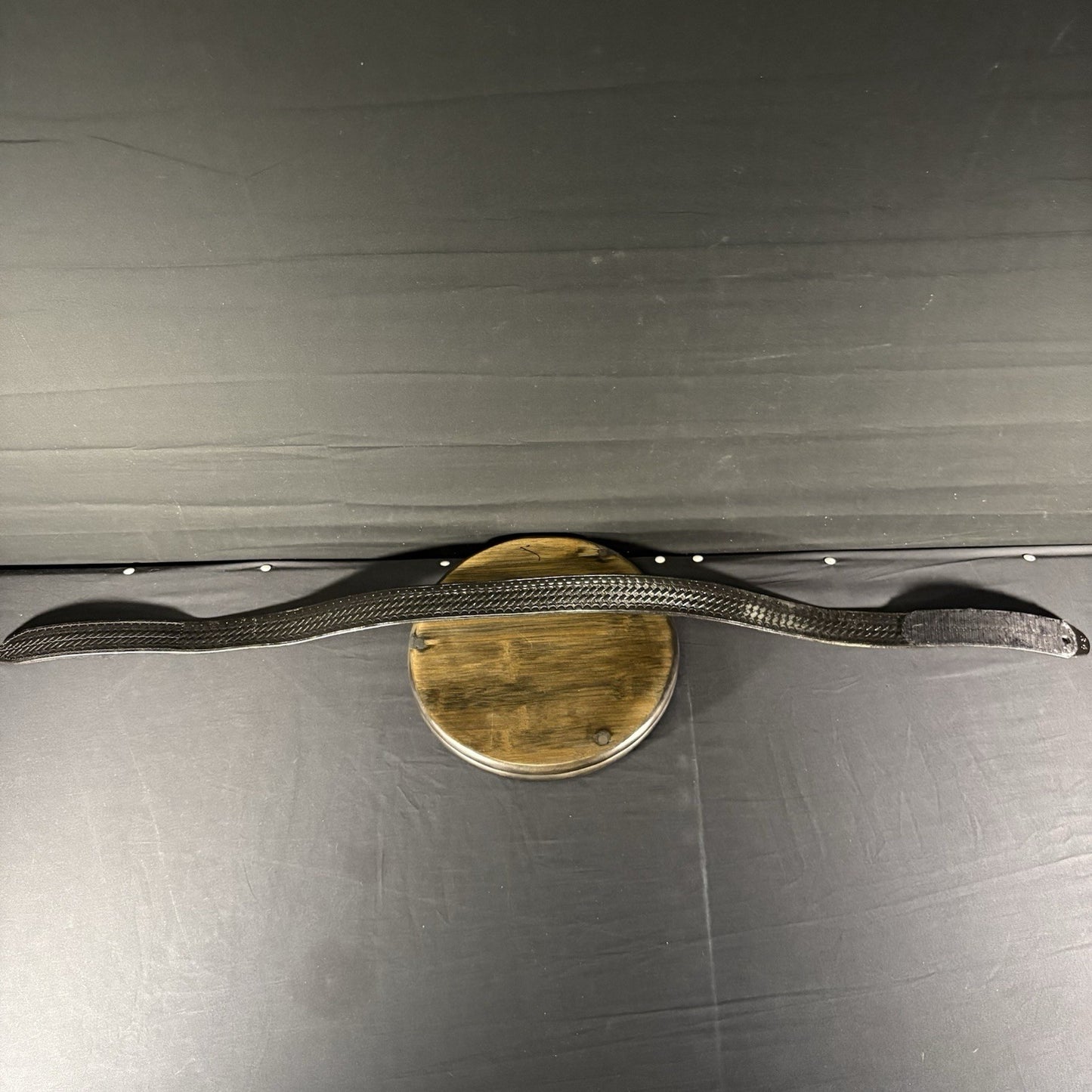 Bianchi  Buckless Duty Belt 34" Waist Black Basket Weave Leather6