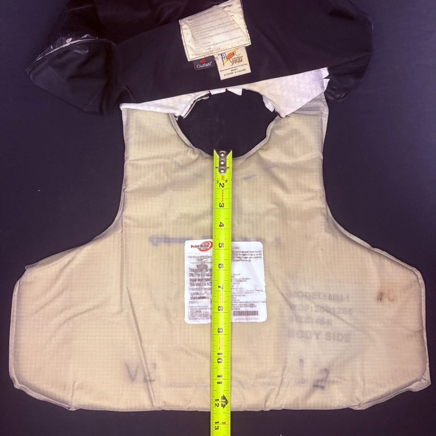 PB Armor 3A Vest Size Medium Ballistic IIIA Concealable Bullet Proof Vest14