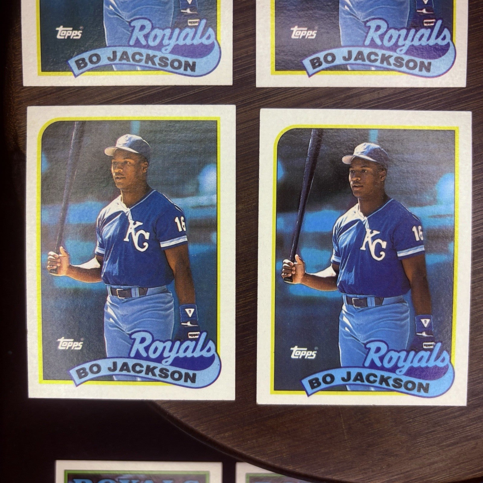 (Lot of 12) 1989 Bo Jackson Trading Cards #221, #540, #750, #180, #208, #2858