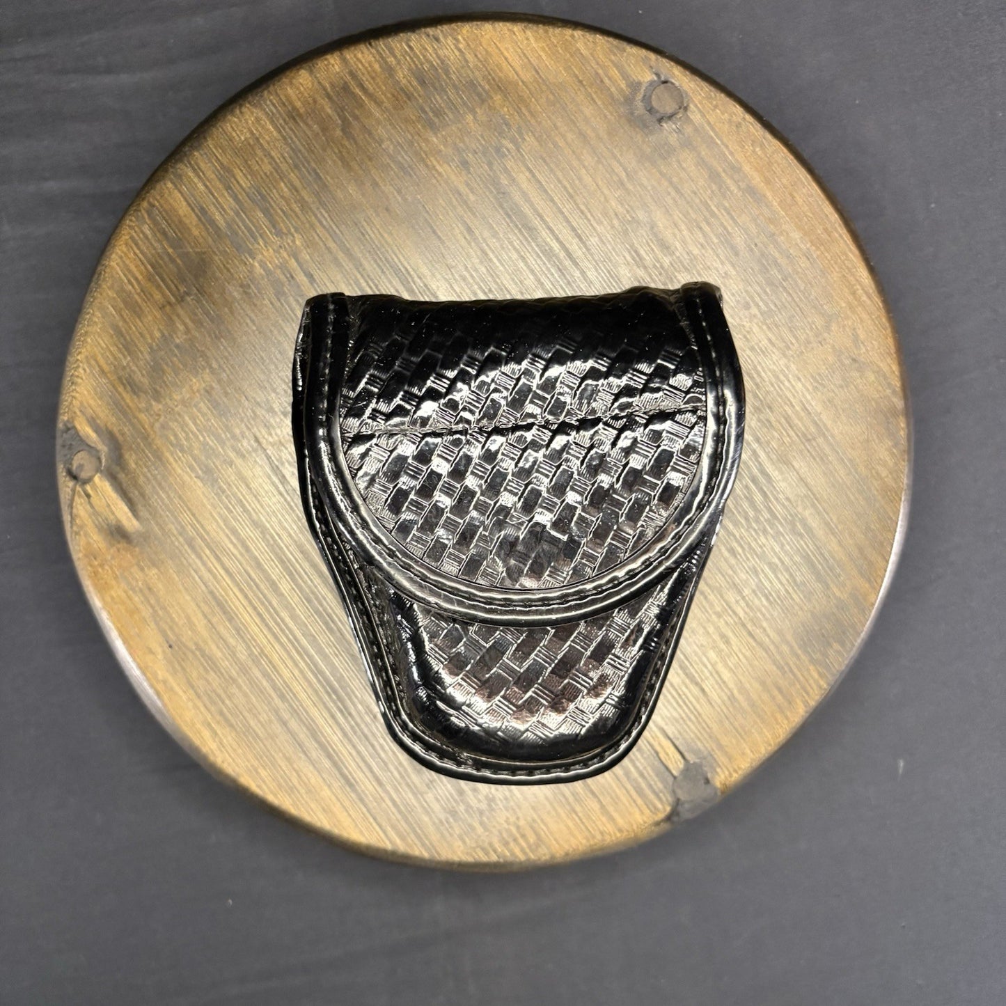 Bianchi Double Handcuff Case 7917 AccuMold Elite Covered Hidden Snap NICE0