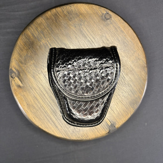 Bianchi Double Handcuff Case 7917 AccuMold Elite Covered Hidden Snap NICE0