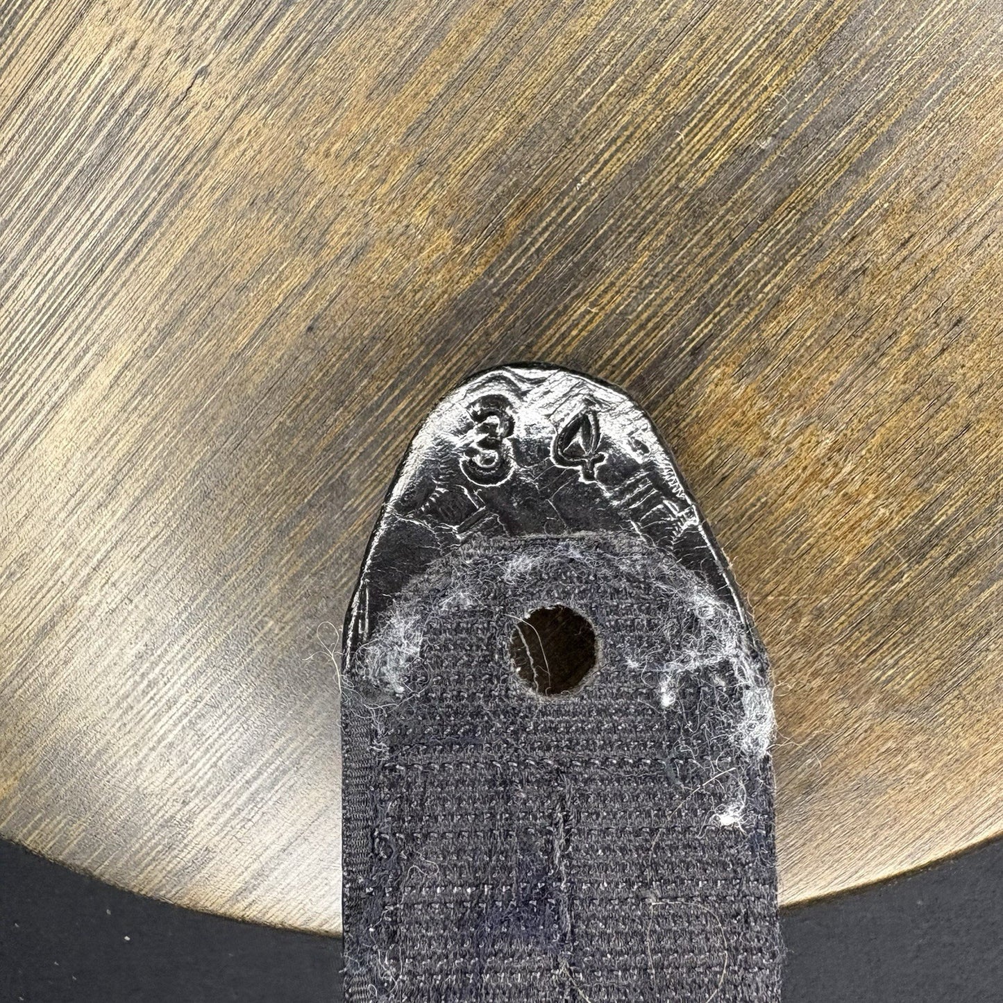 Bianchi  Buckless Duty Belt 34" Waist Black Basket Weave Leather5