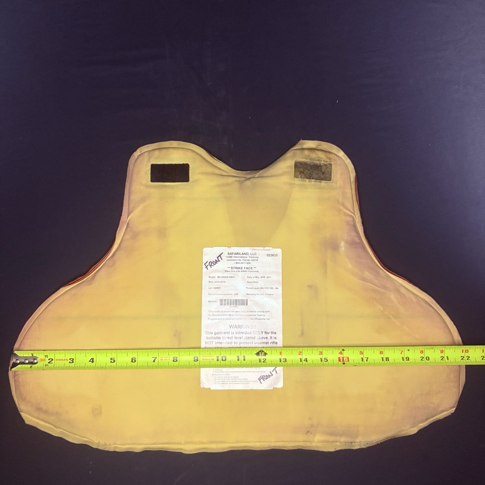 Second Chance 3A Bullet Proof Vest Size Large Concealable Ballistic IIIA Vest12