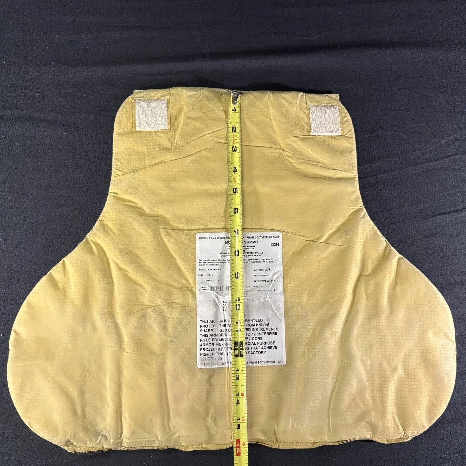 Level II(2) Bullet Proof Vest Size XL Extra Large Second Chance Concealable Vest20