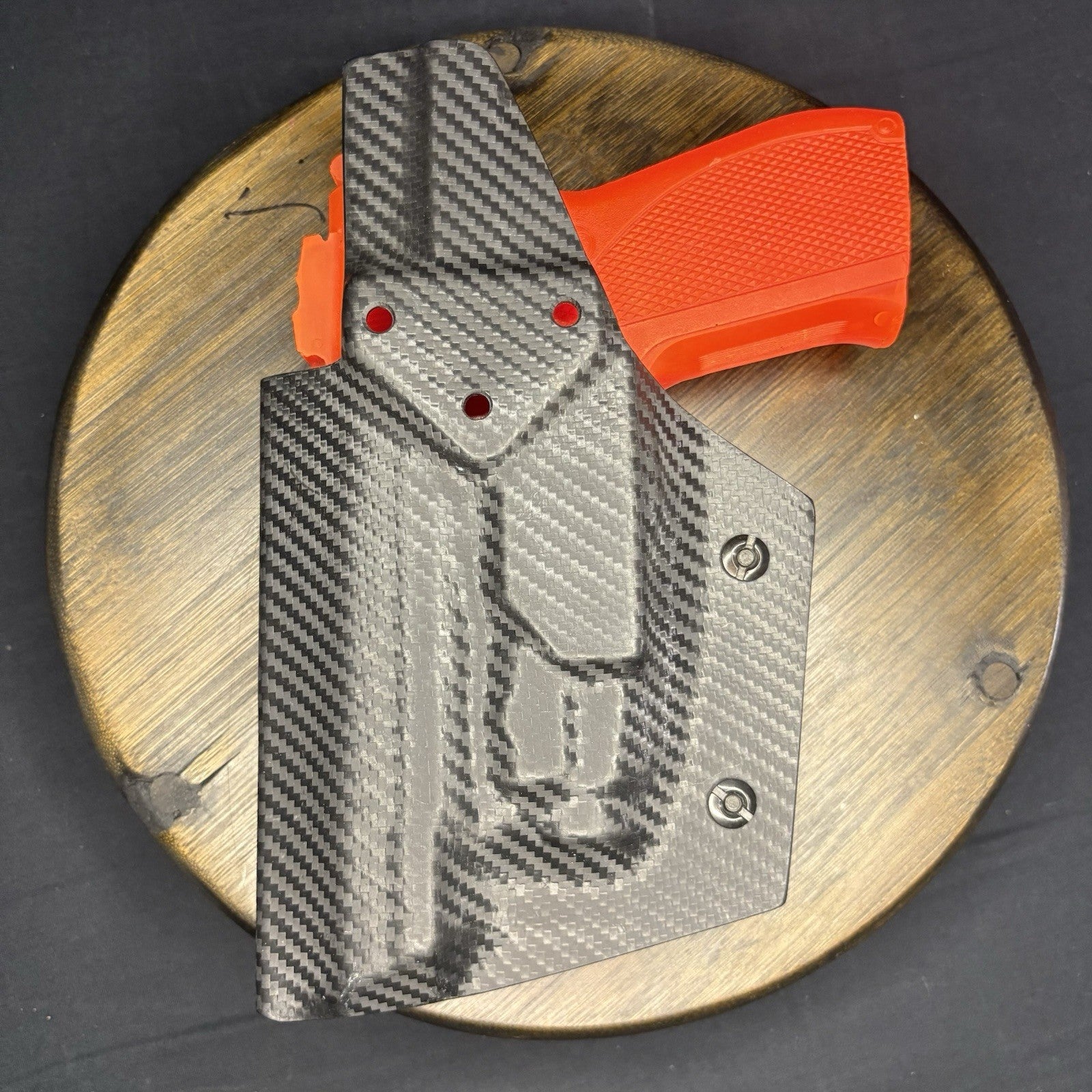 S&W 5906 Holster w/Flashlight Carbon Fiber Smith and Wesson 5906 No Clip Or Loop2