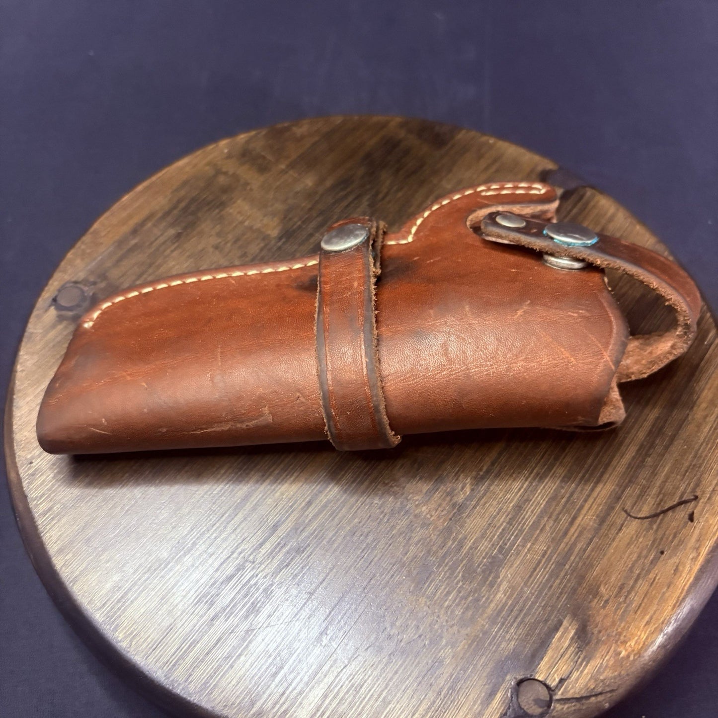 Smith & Wesson 4" K Frame Revolver Holster Leather (Size 21 64) Retention Snaps7