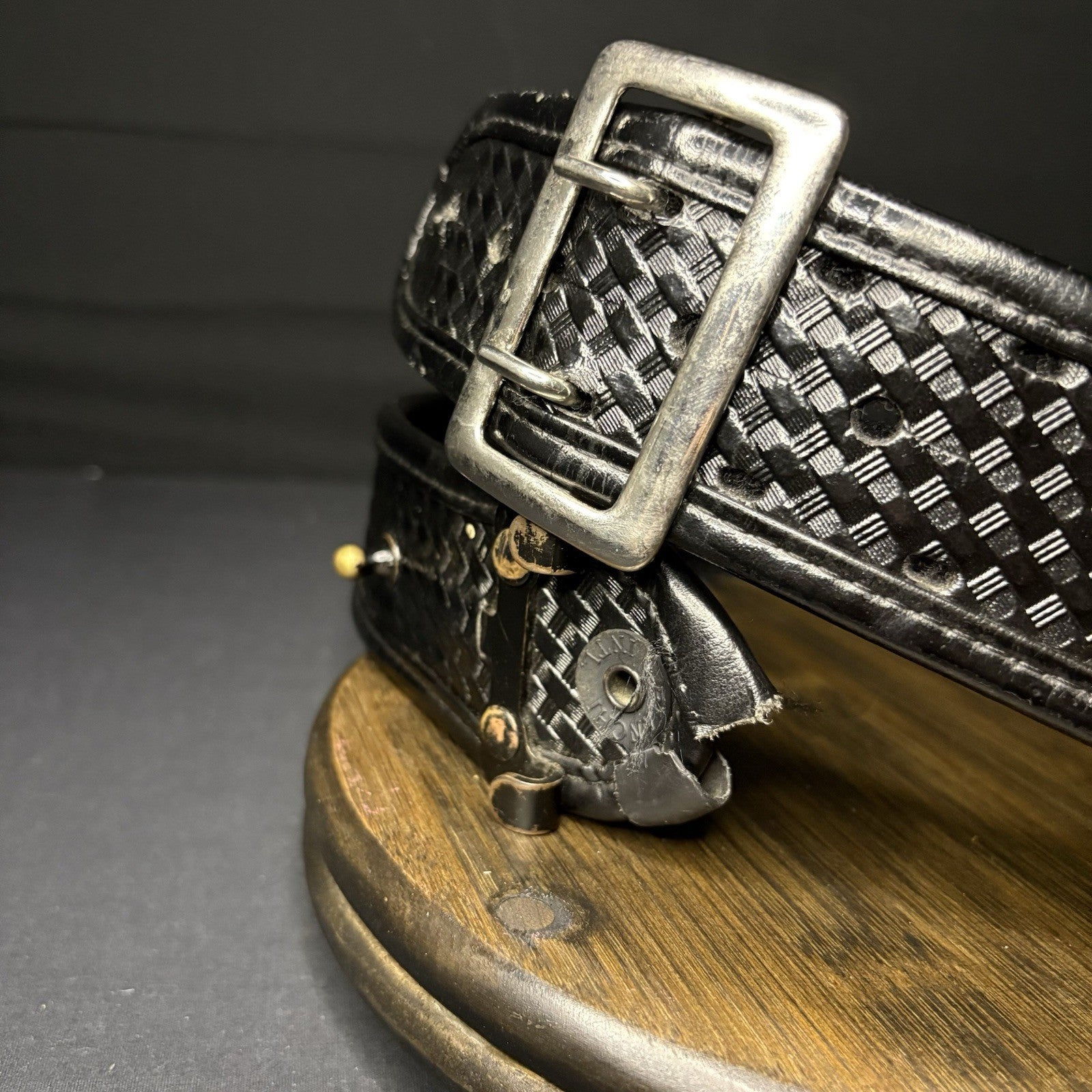 Bianchi 7960 Belt AccuMold Elite Sam Browne Duty Belt Size 32”- 34” Basketweave8