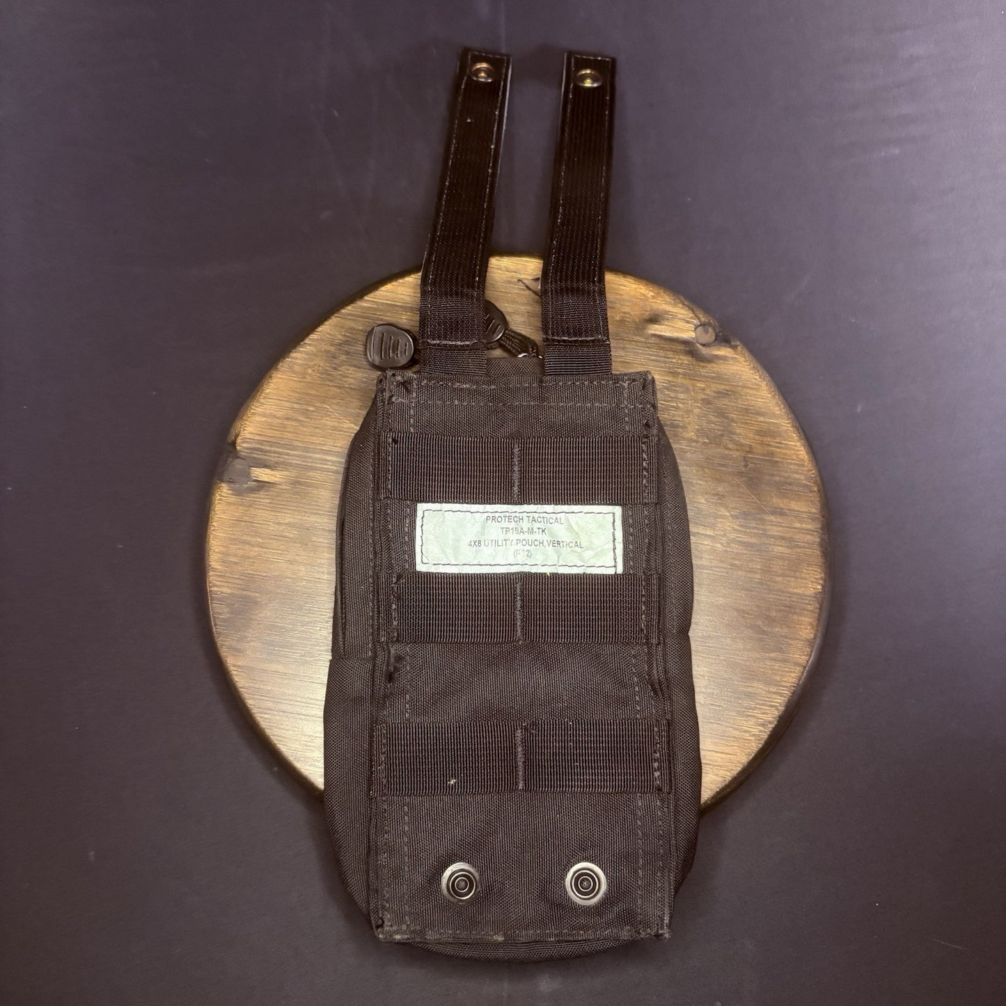 Protech Tactical Safariland Utility Pouch 4"x8" Molle Vertical Black TP19A-M-TK4