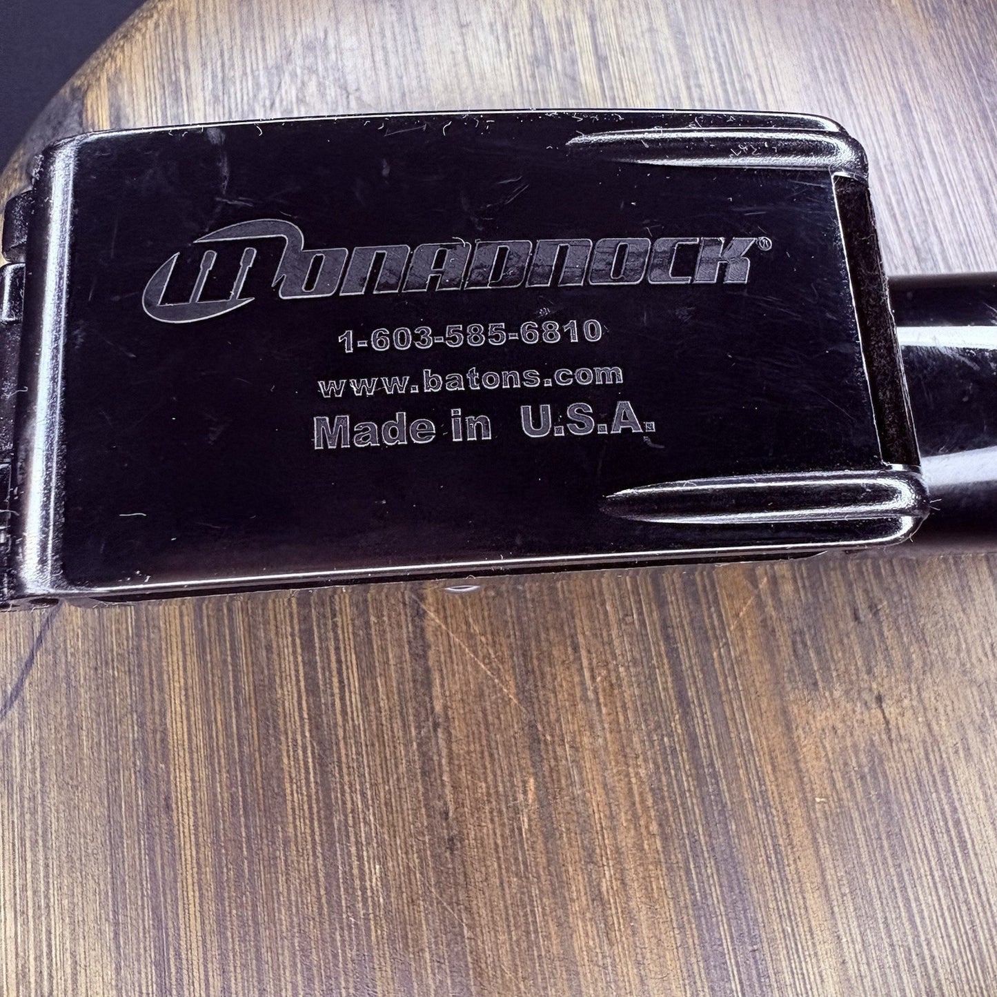 Monadnock Autolock Baton Holster/ Holder 360 Swivel Black Basketweave Polymer7