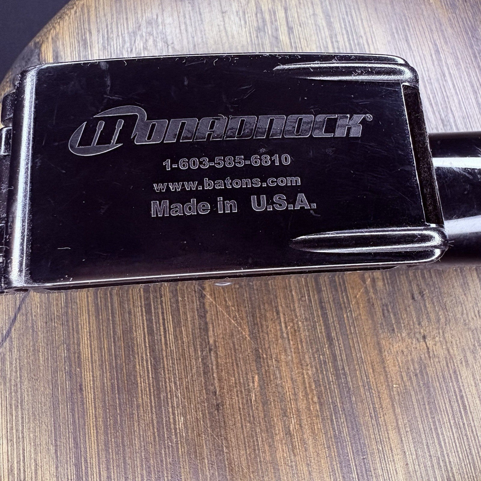 Monadnock Autolock Baton Holster/ Holder 360 Swivel Black Basketweave Polymer7
