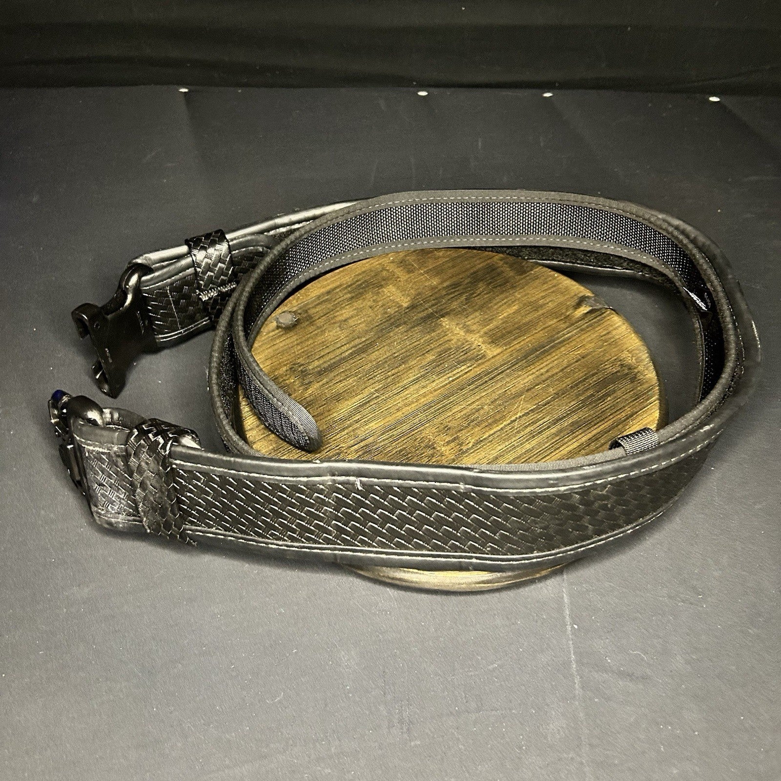 Bianchi Leather Duty Belt Small 28-34” w/Small Inner Belt Accumold Police5