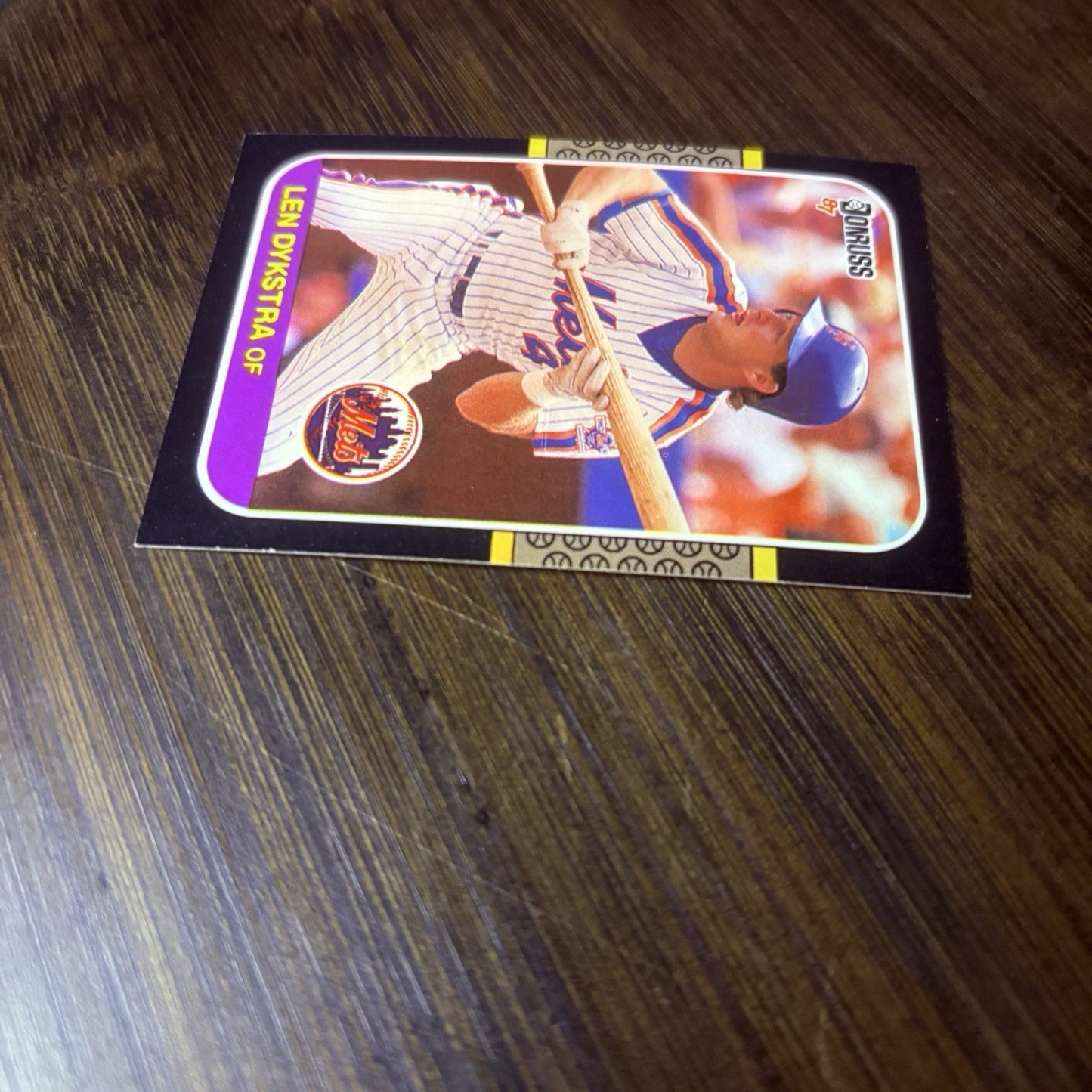 Len Dykstra 1987 Donruss #611 HOF New York Mets High Grade See Photos3