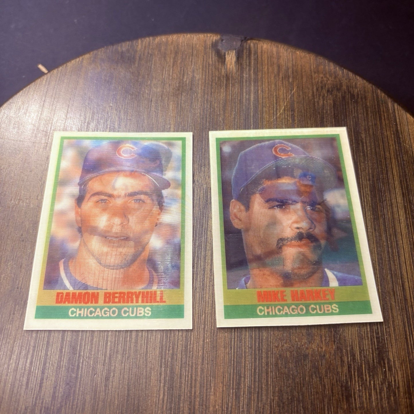 1989 Sportflics Cubs Damon Berryhill & Mike Harkey High Grade (Lot Of 2) Cards0