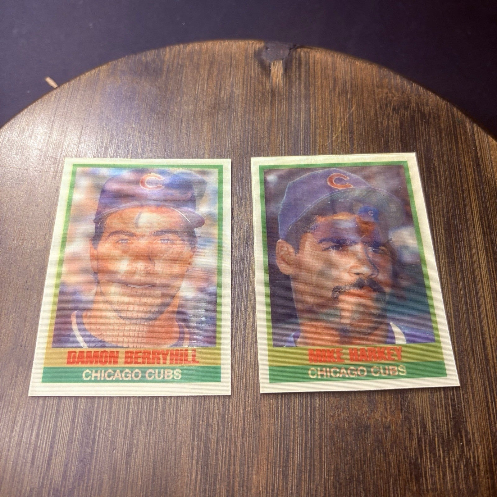 1989 Sportflics Cubs Damon Berryhill & Mike Harkey High Grade (Lot Of 2) Cards0