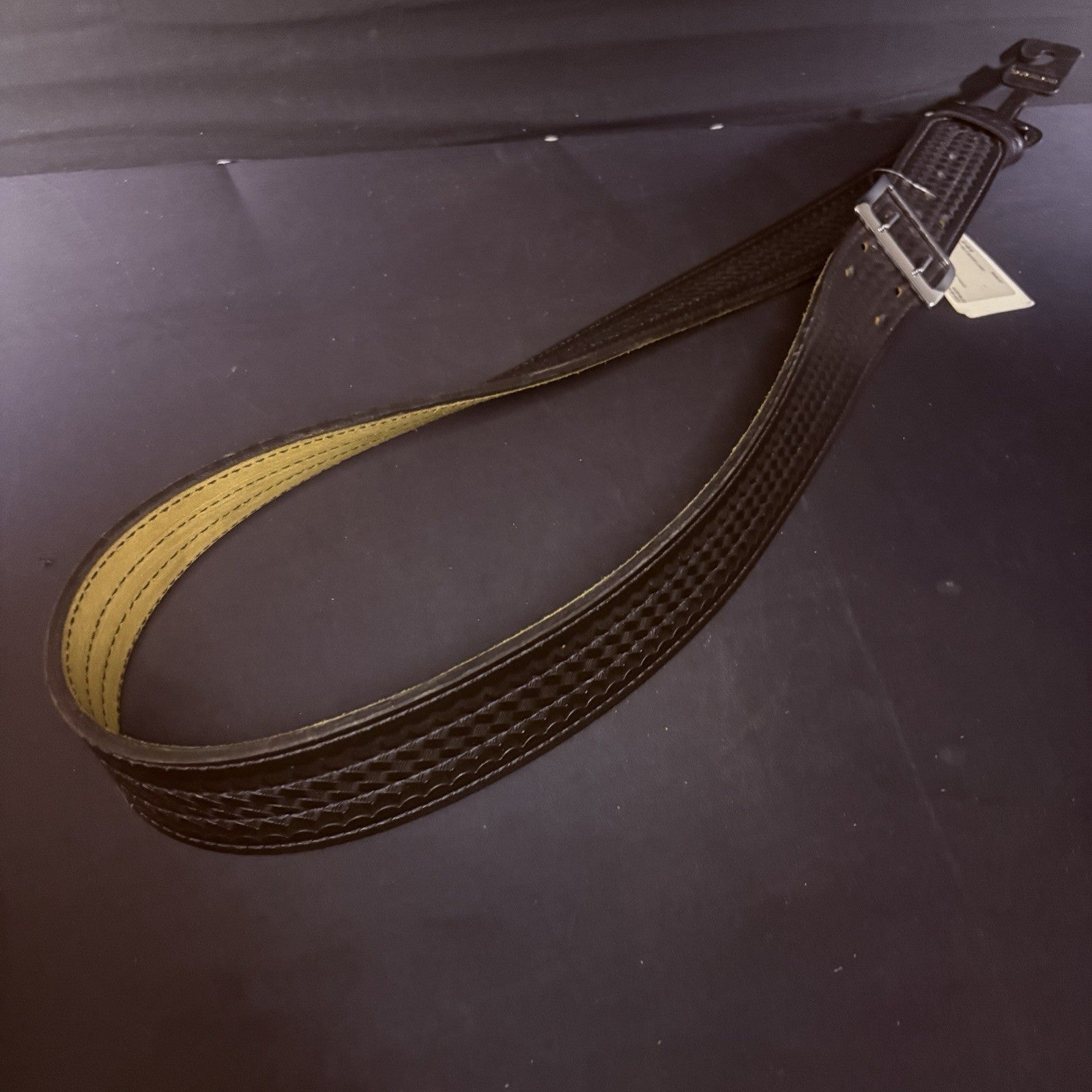 Safariland Model 87 Sam Browne Duty Belt - Size 48 - Basketweave - Black/ Chrome7