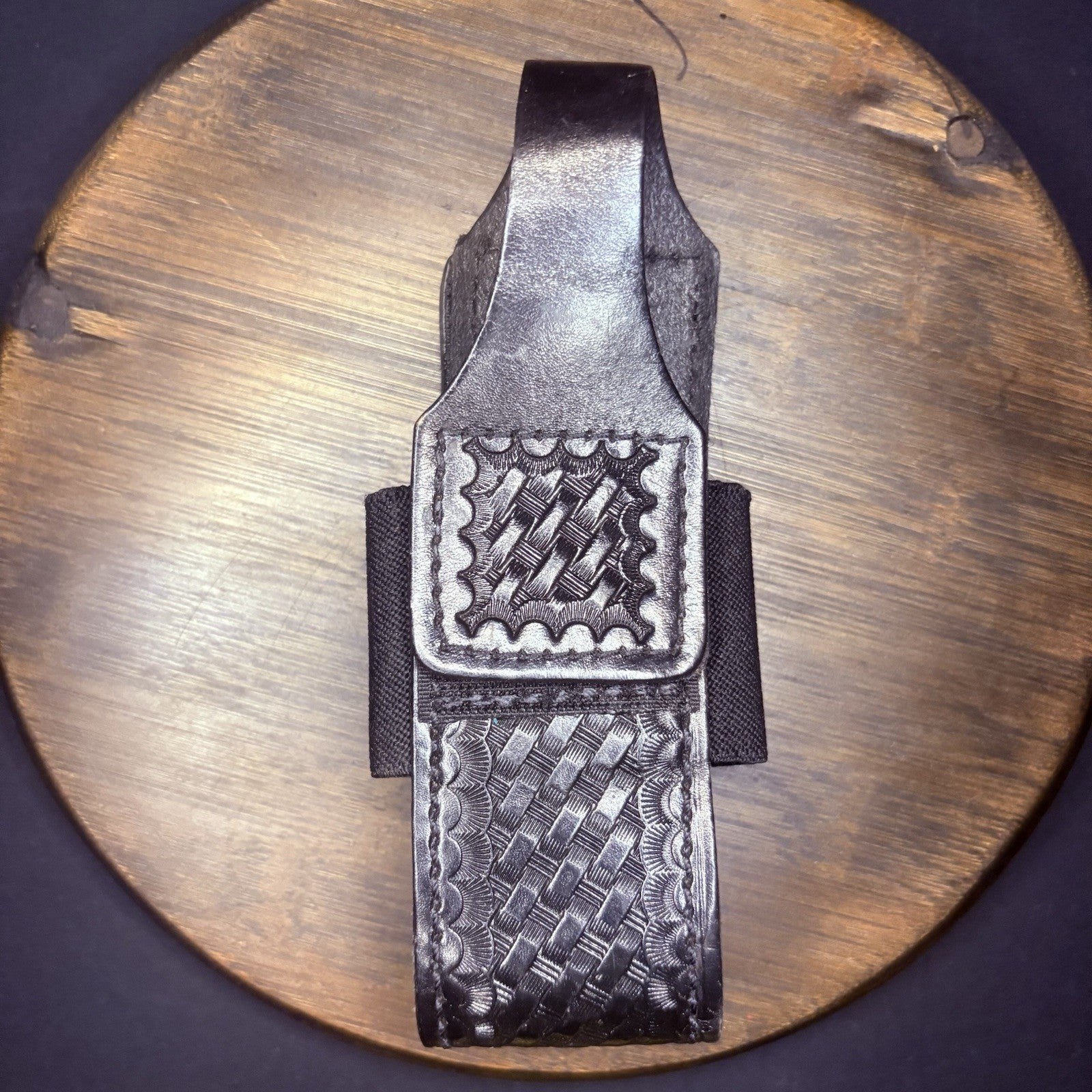 AKER Universal Phone/ Radio Holder w/Clip 6.5" x 3" 1 3/4" Basket Weave (688U)0