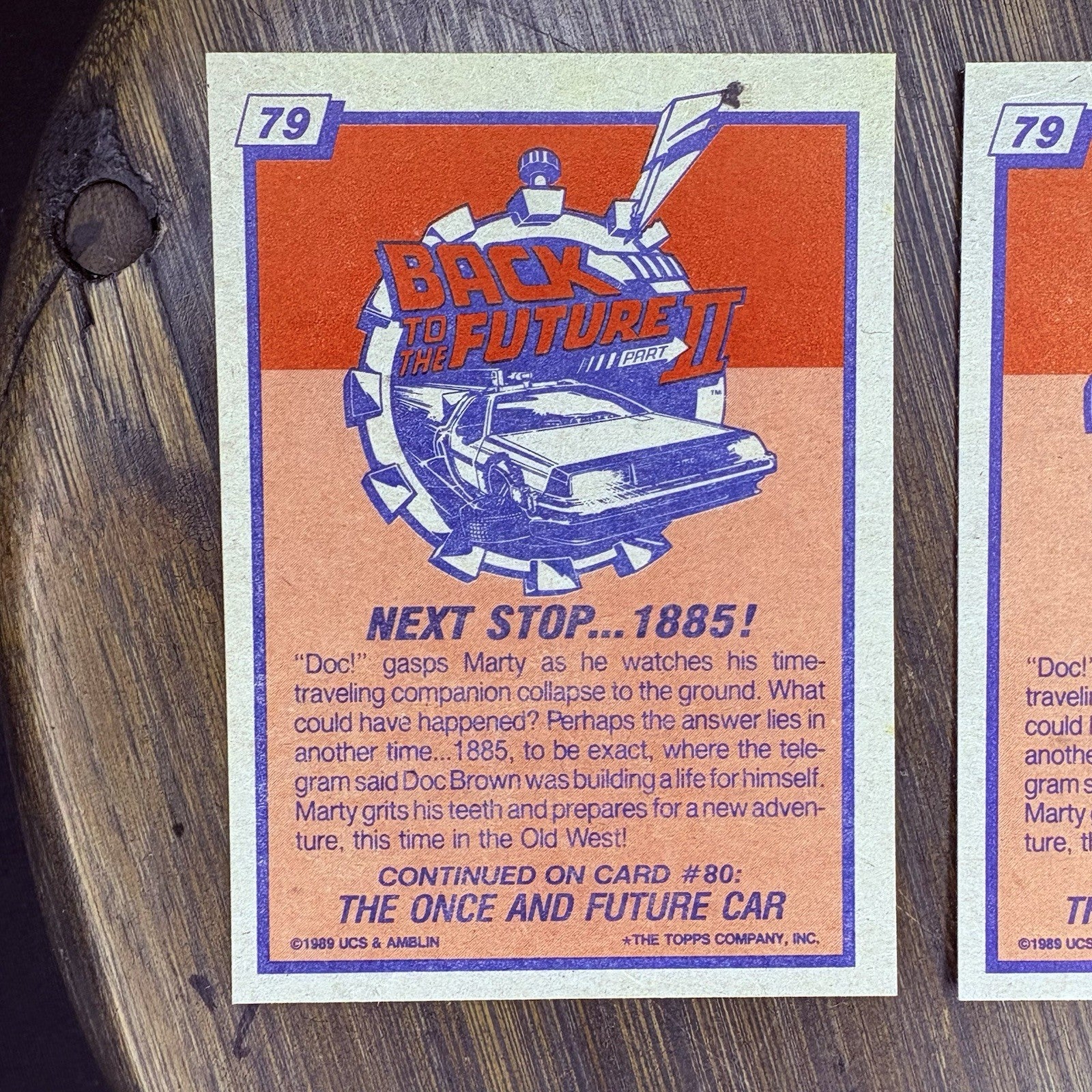 (Lot Of 3) 1989 Topps Back to the Future II #79 "Next Stop... 1885!" High Grade9