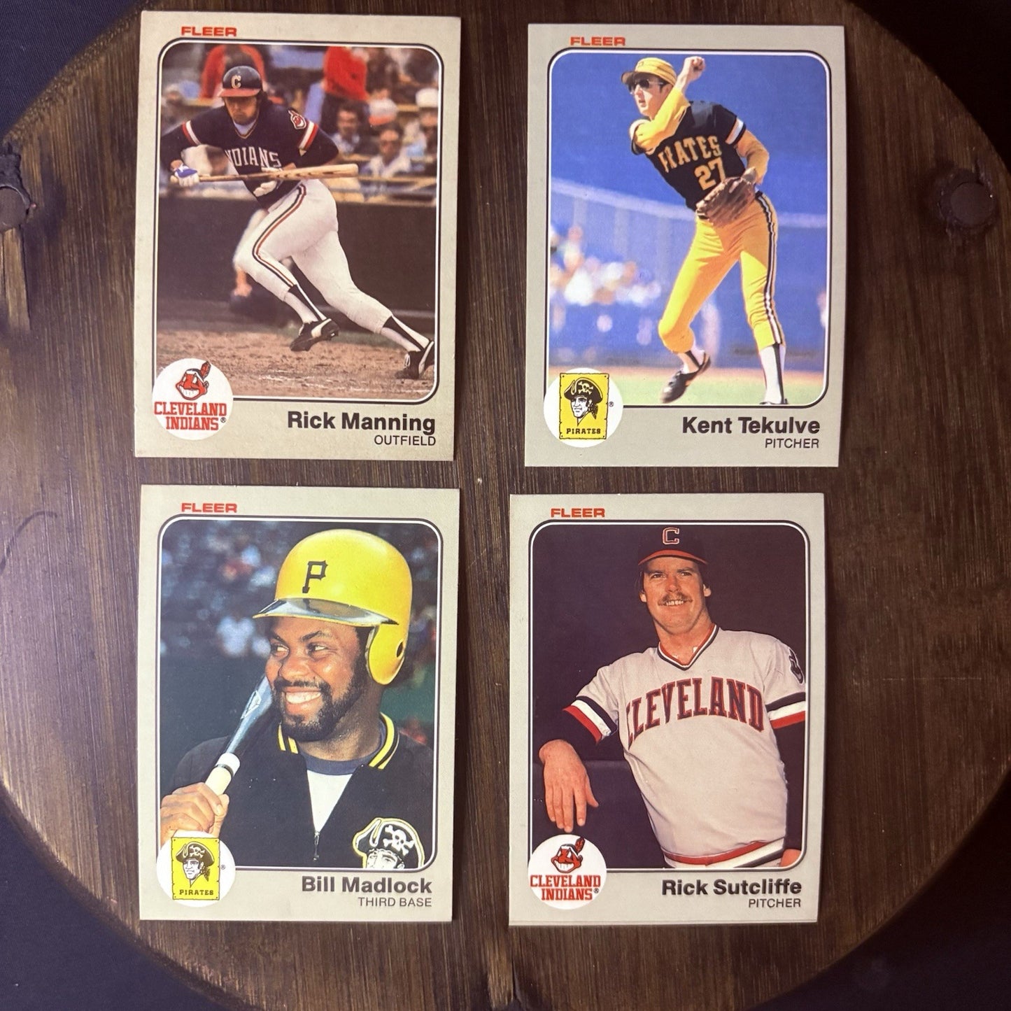 1983 Fleer High Grade Baseball Card Lot #413, #326, #309, #4200