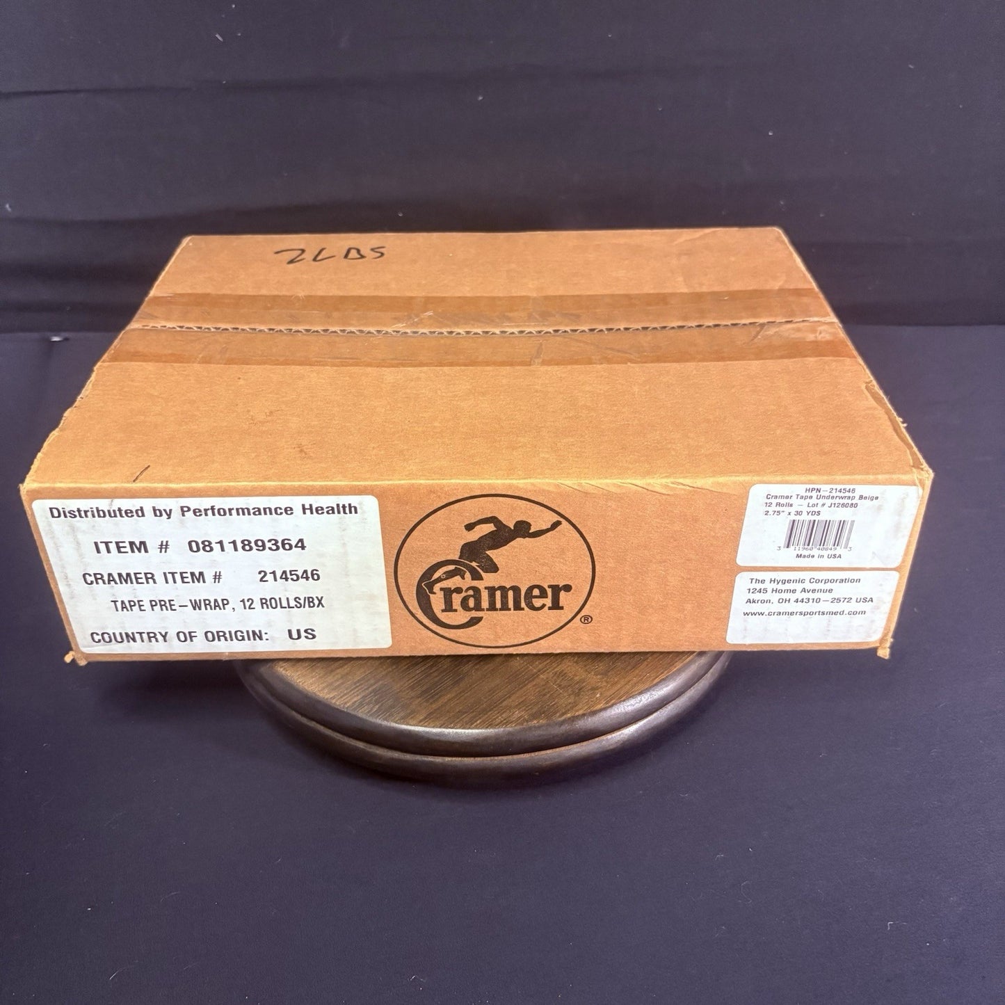 (Box Of 12 Rolls) Cramer Tape Underwrap, Sports PreWrap, 2.75" X 30 Yard Roll6