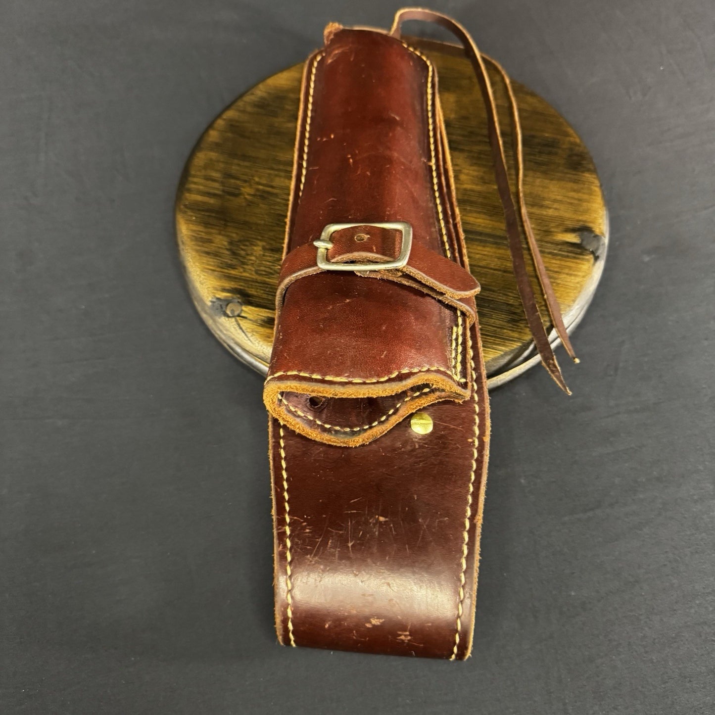 Vintage George Lawrence Co. #646 Tan Leather Holster 2