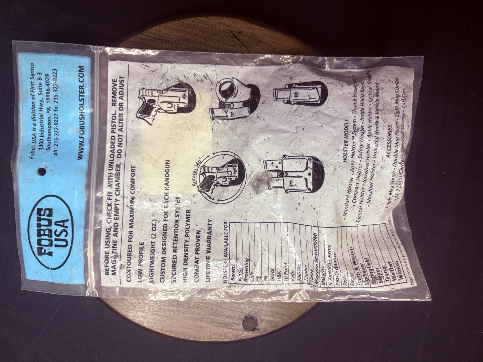 FOBUS M3 Light Carrier Elite Concealed Holsters For M3/M5/M6 Flashlights11