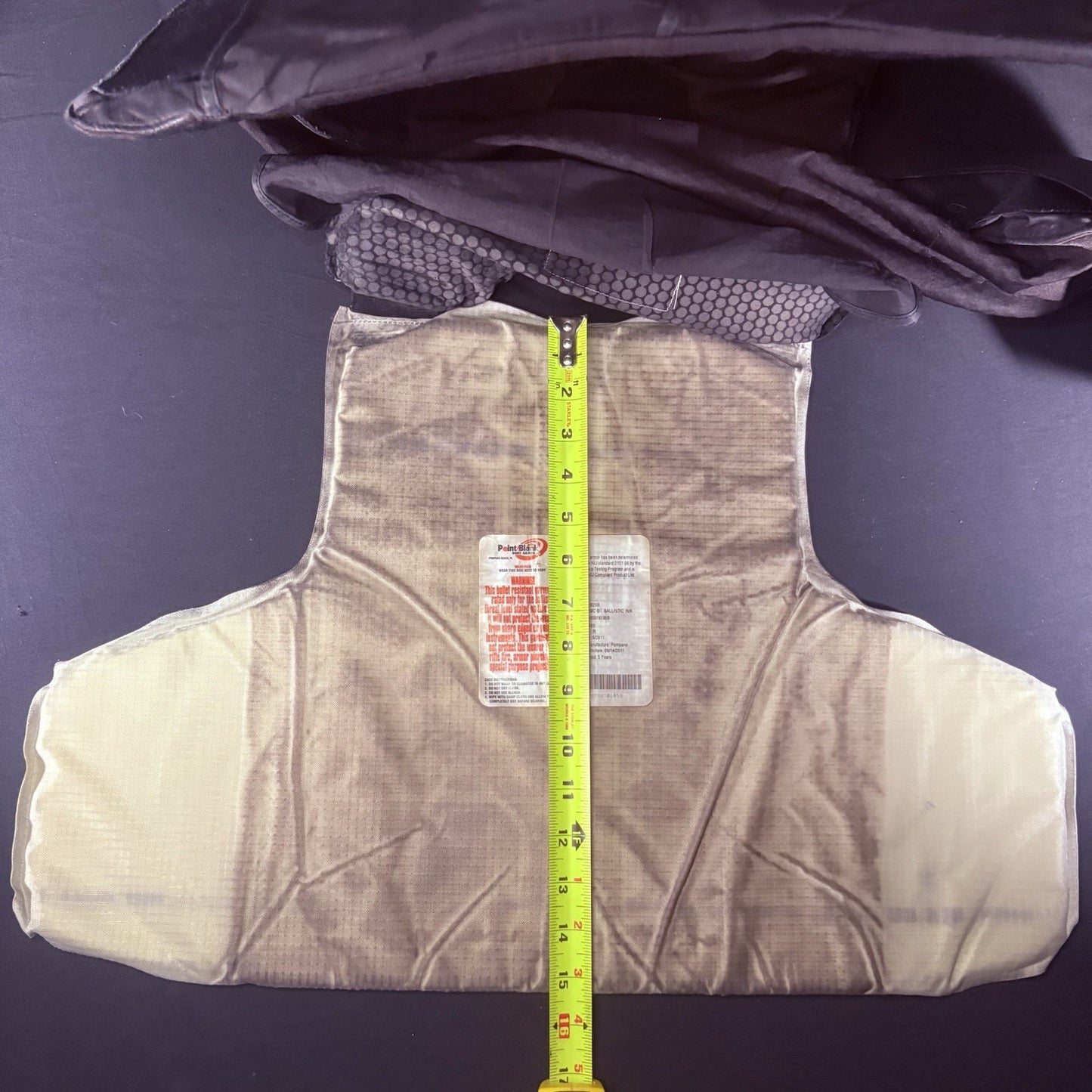 PB Level 2 II Bullet Proof Vest Size XL w/Trauma Plate Concealable Body Armor15