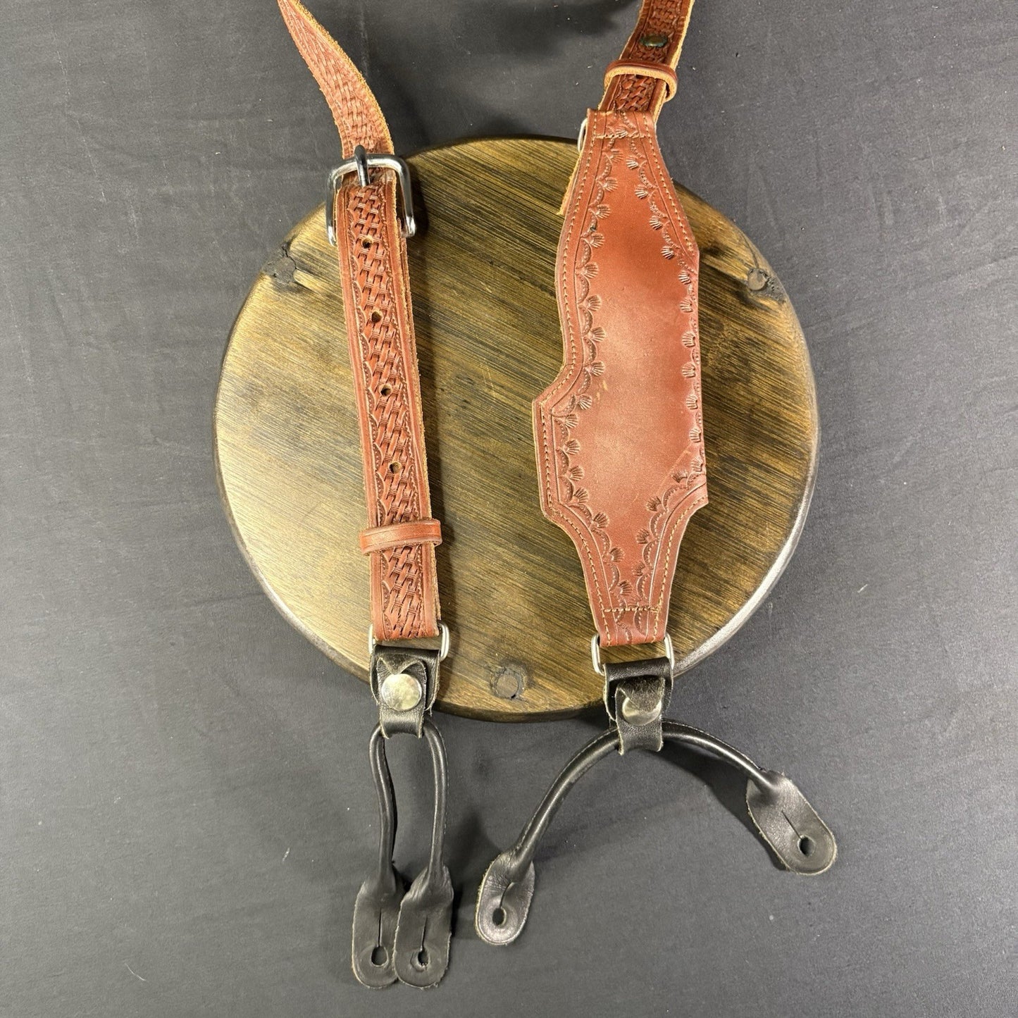 Classic Old West Styles Leather Suspender Shoulder Holster For RH, Derringers1