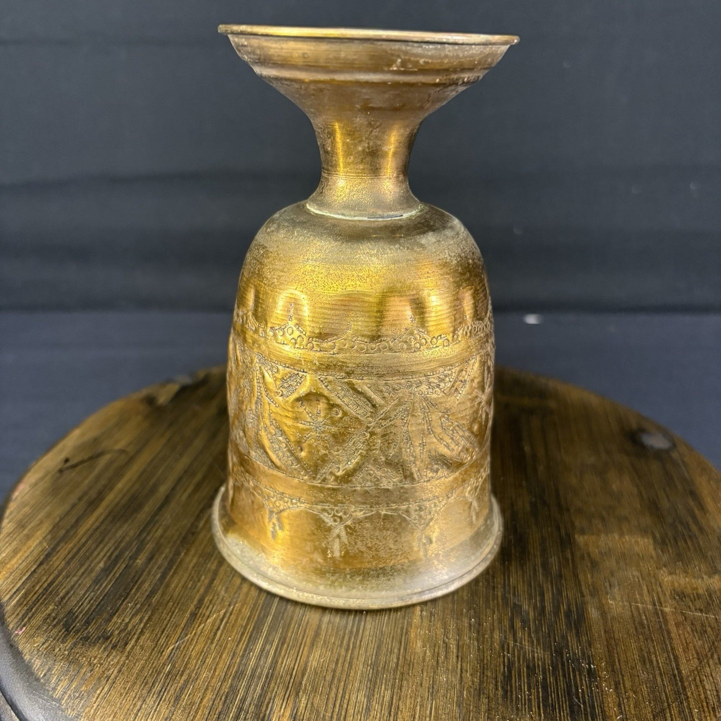 Goblet Qajar Dynasty Antique Copper Hand Etched Goblet (cup) Early 1900s10