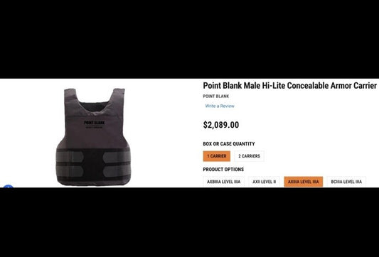 2023 PB Armor 3A Bullet Proof Vest Size Large AXBIIIA Hi-Lite Carrier1