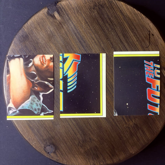 (Lot Of 3) 1989 Topps Back to the Future 2 Sticker Trading Cards #6, #4, #81