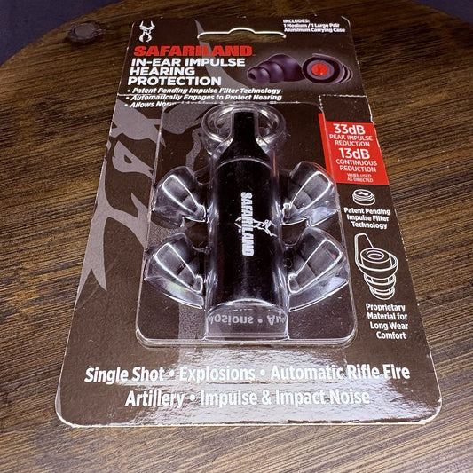 Safariland Impulse Hearing Protection, In Ear Earplugs with Keychain Storage0