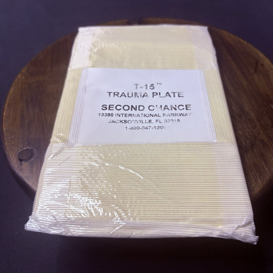 Second Chance T-15 Titanium Trauma Plate Size: 5"x 8" Armor1