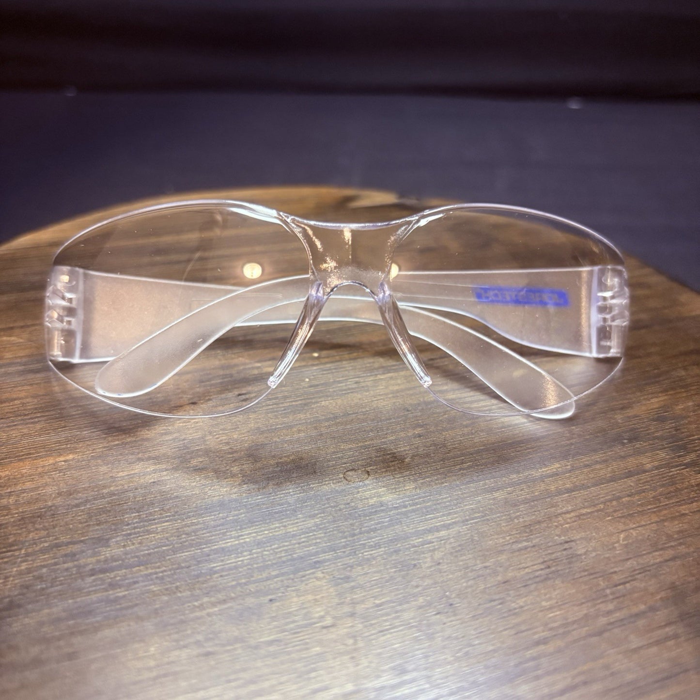 Jorestech Crystal Clear Lens Color Temple Safety Glasses One Size Z87.10